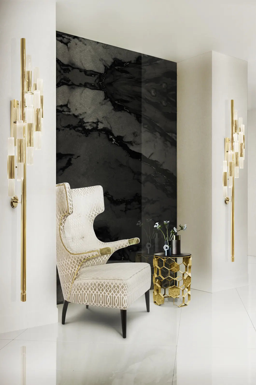 Waterfall Torch Lamp