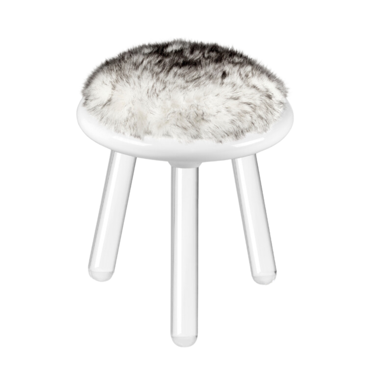 Illusion White Bear Stool