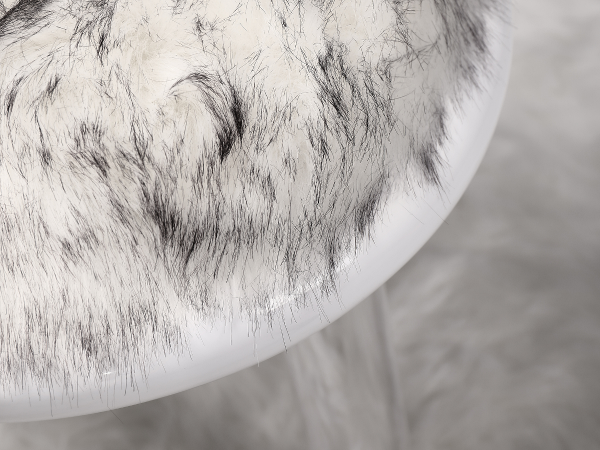 Illusion White Bear Stool