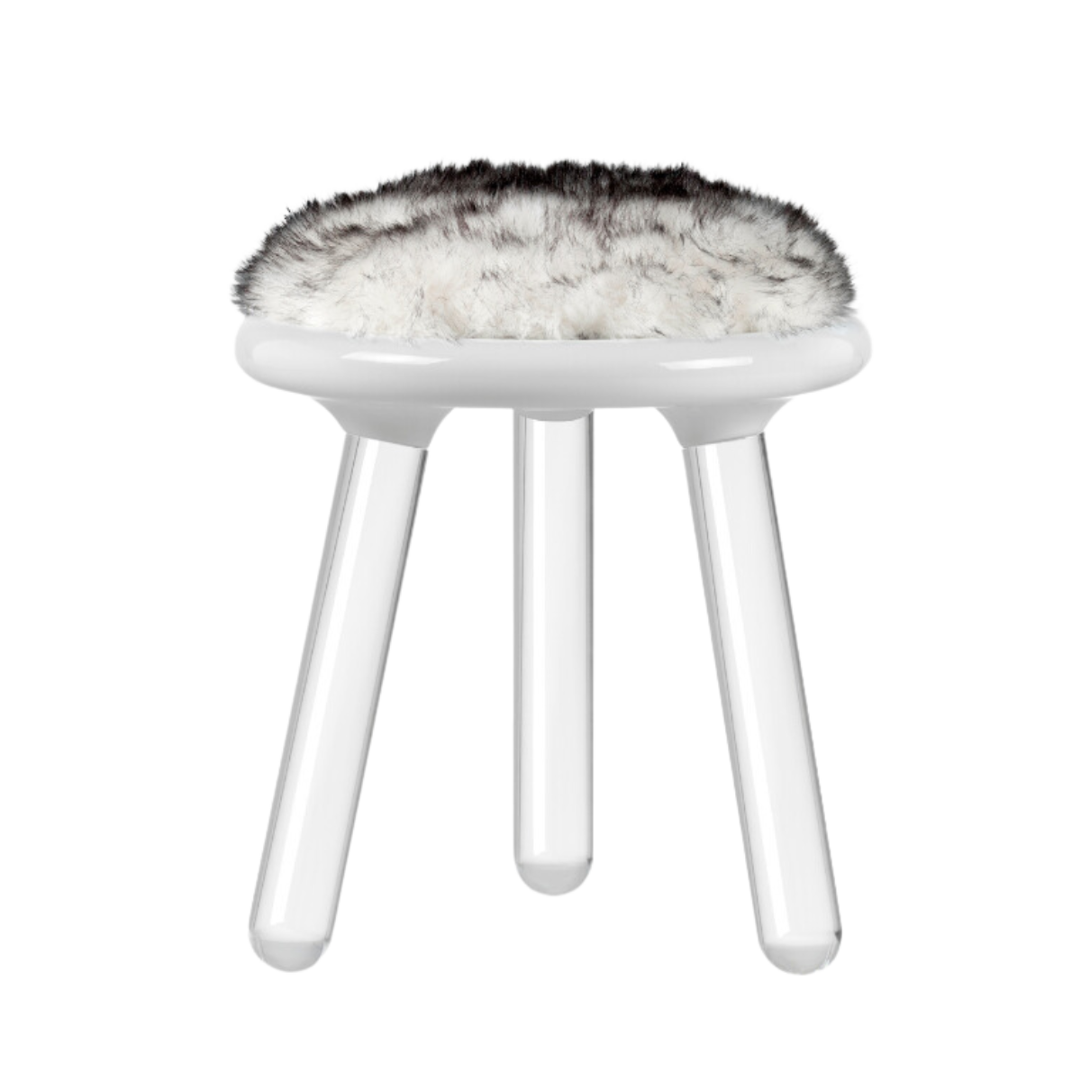 Illusion White Bear Stool