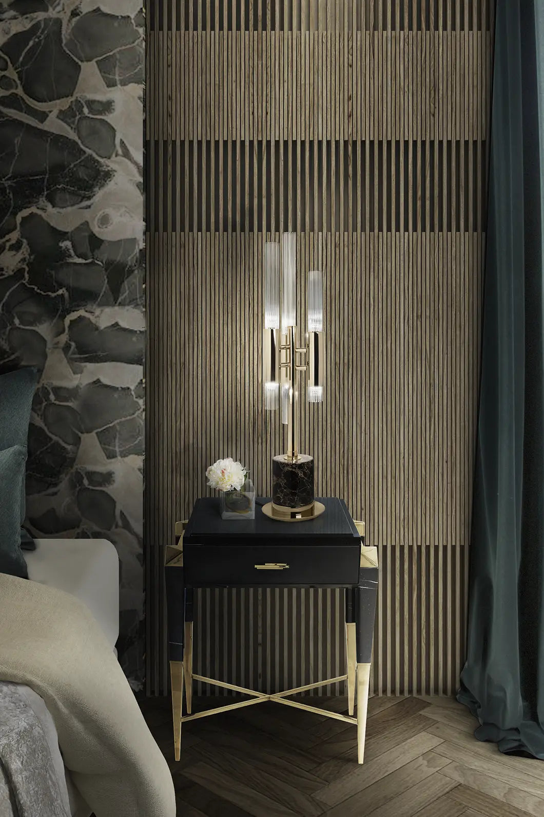 Waterfall Table Lamp