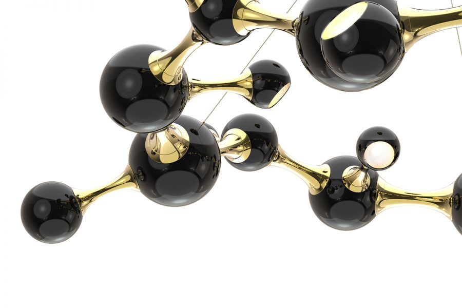 Atomic Round Suspension Lamp