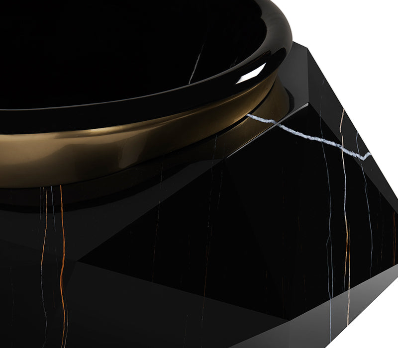 Diamond Faux Marble Bathtub