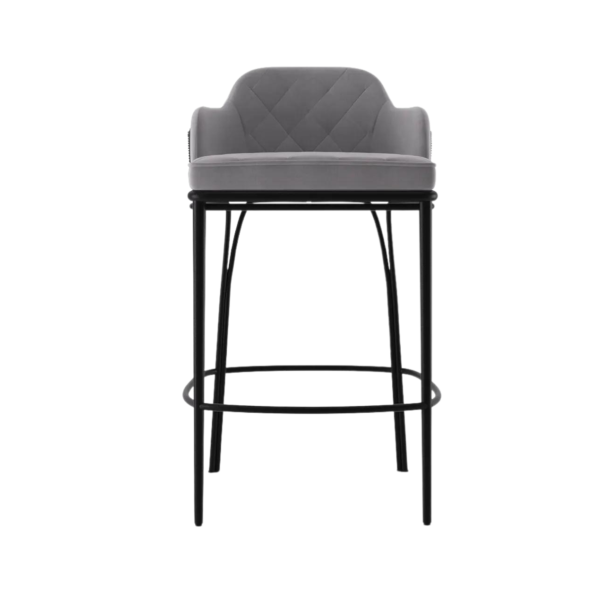 Charla Grey Bar Chair