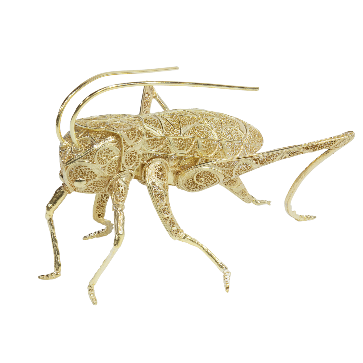 Filigree Cricket Gold Decor