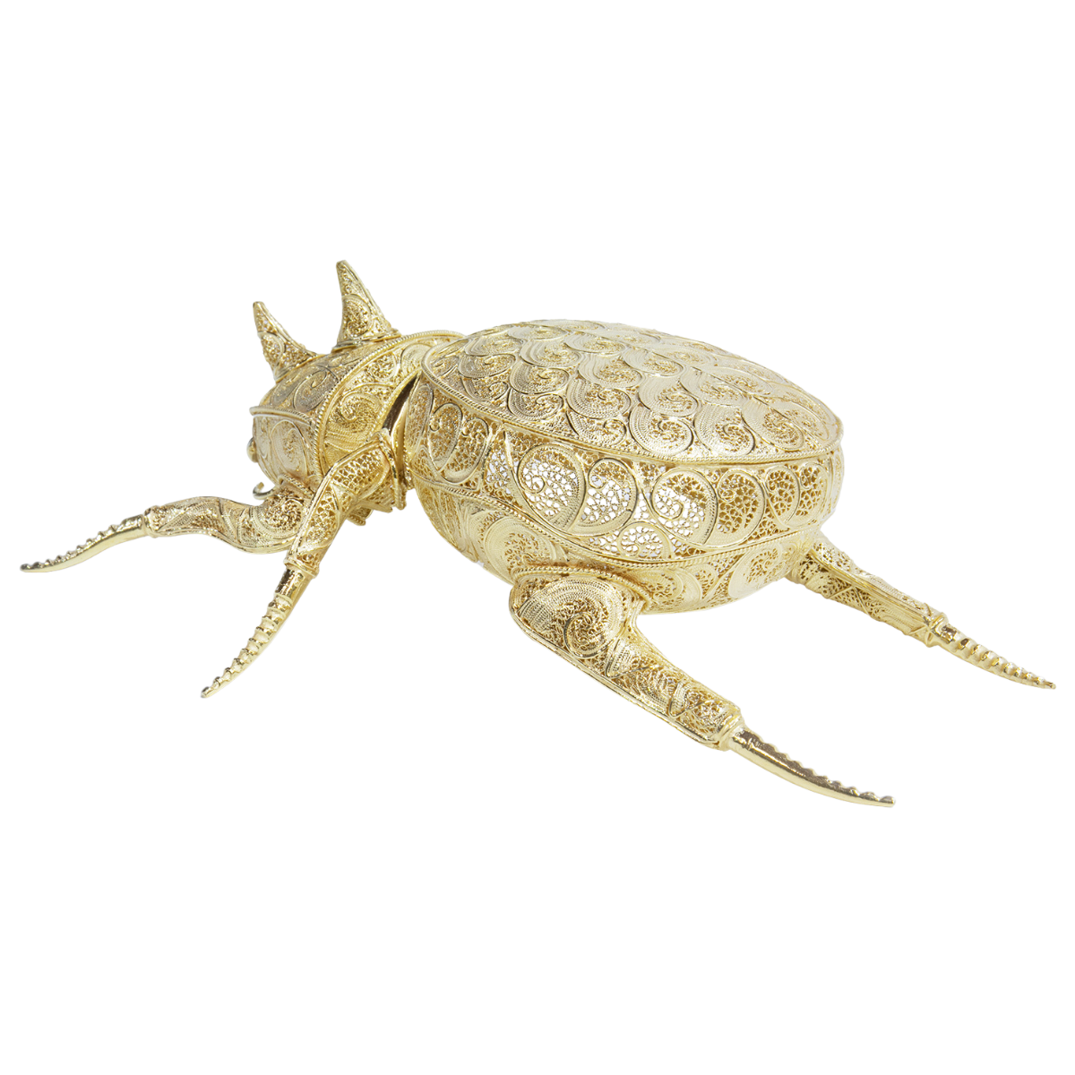 Filigree Rhinoceros Beetle Decor