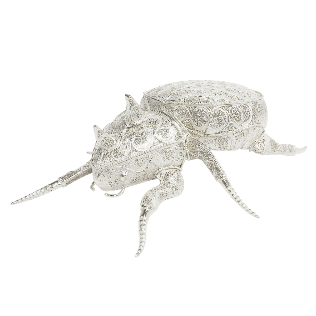 Filigree Rhinoceros Beetle Decor