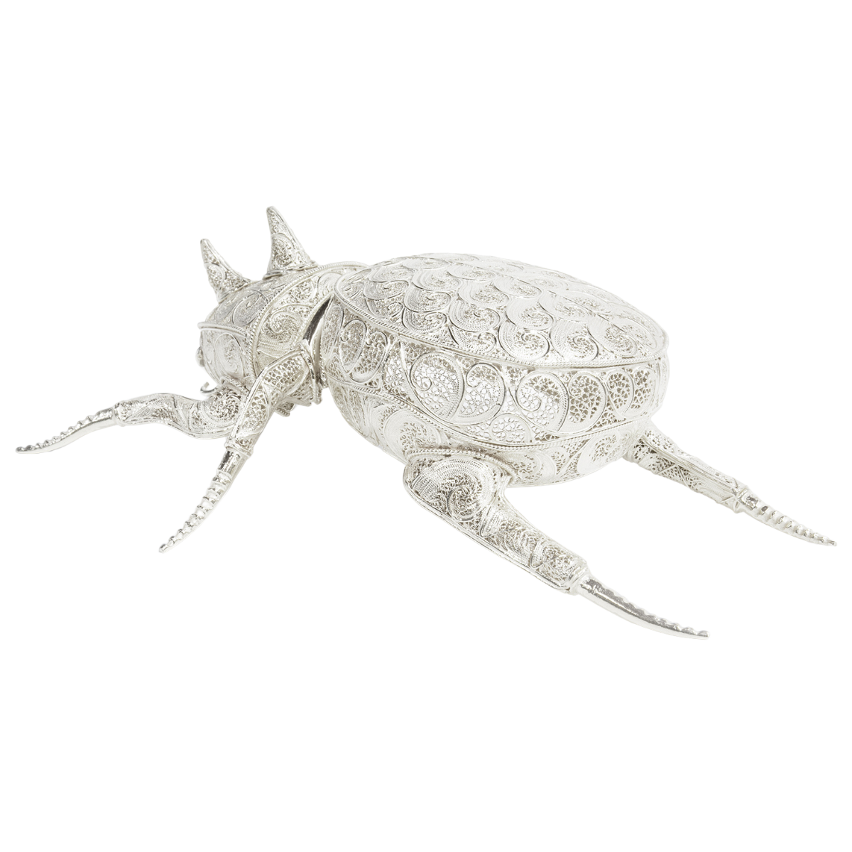 Filigree Rhinoceros Beetle Decor