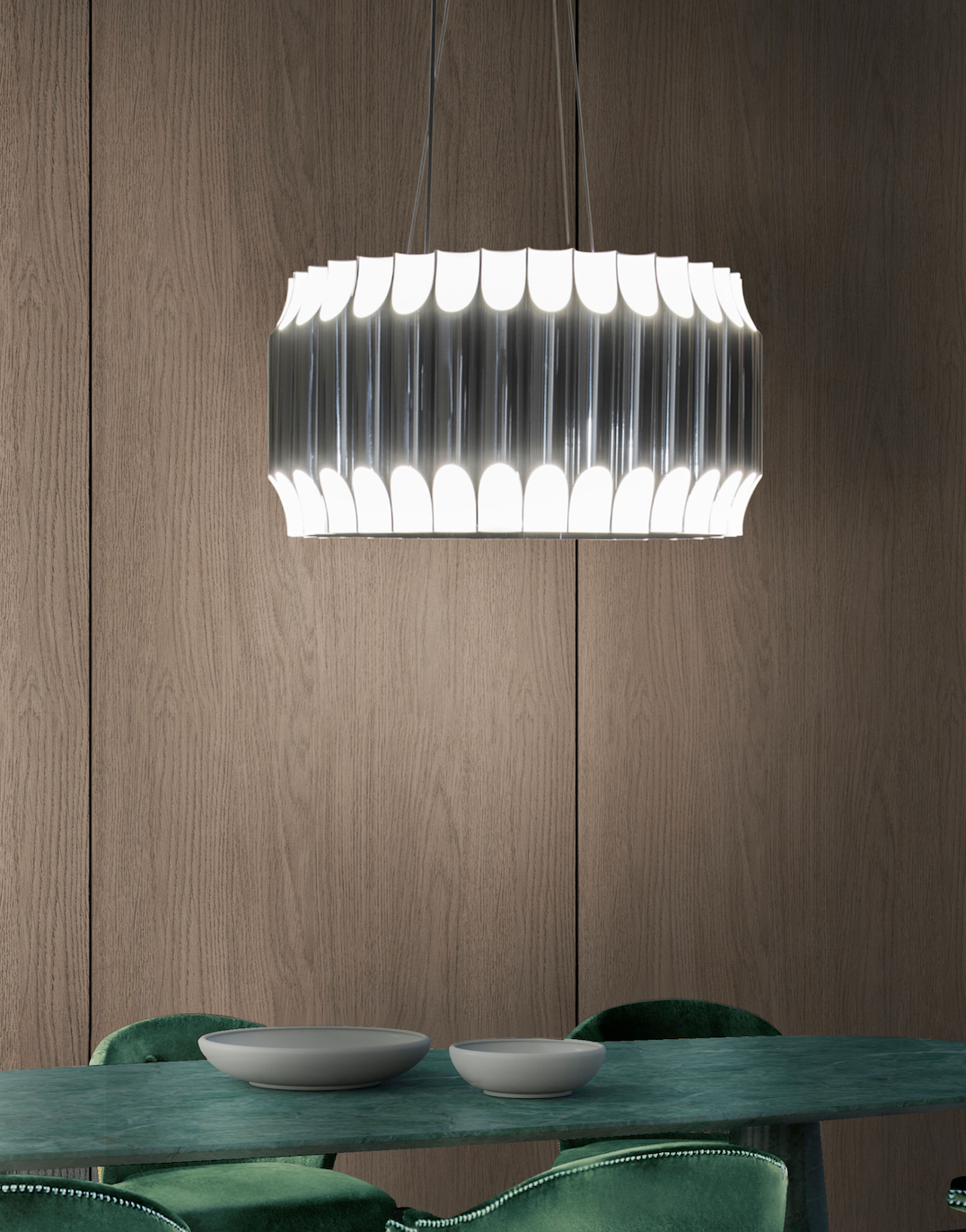 Galliano Round Suspension Lamp