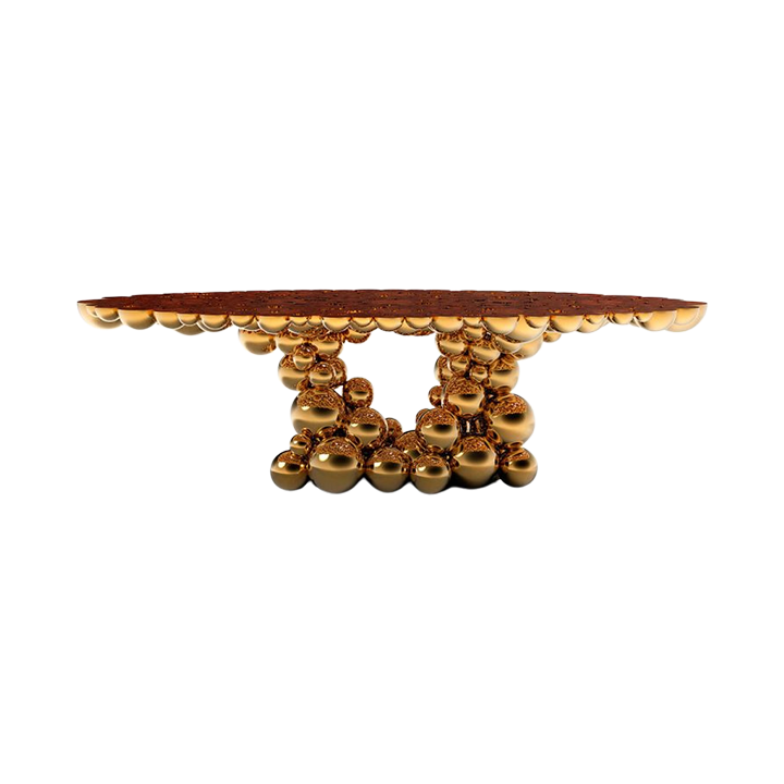 Newton Gold Myrtle Dining Table