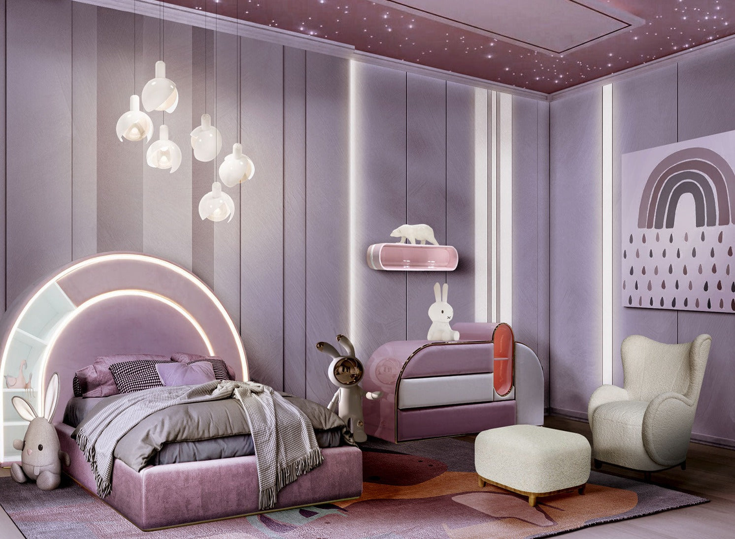 Cuddle Armchair And Ottoman