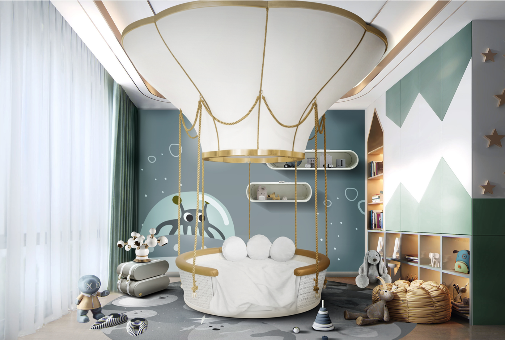 Fantasy Air Balloon Crib / Bed / Sofa