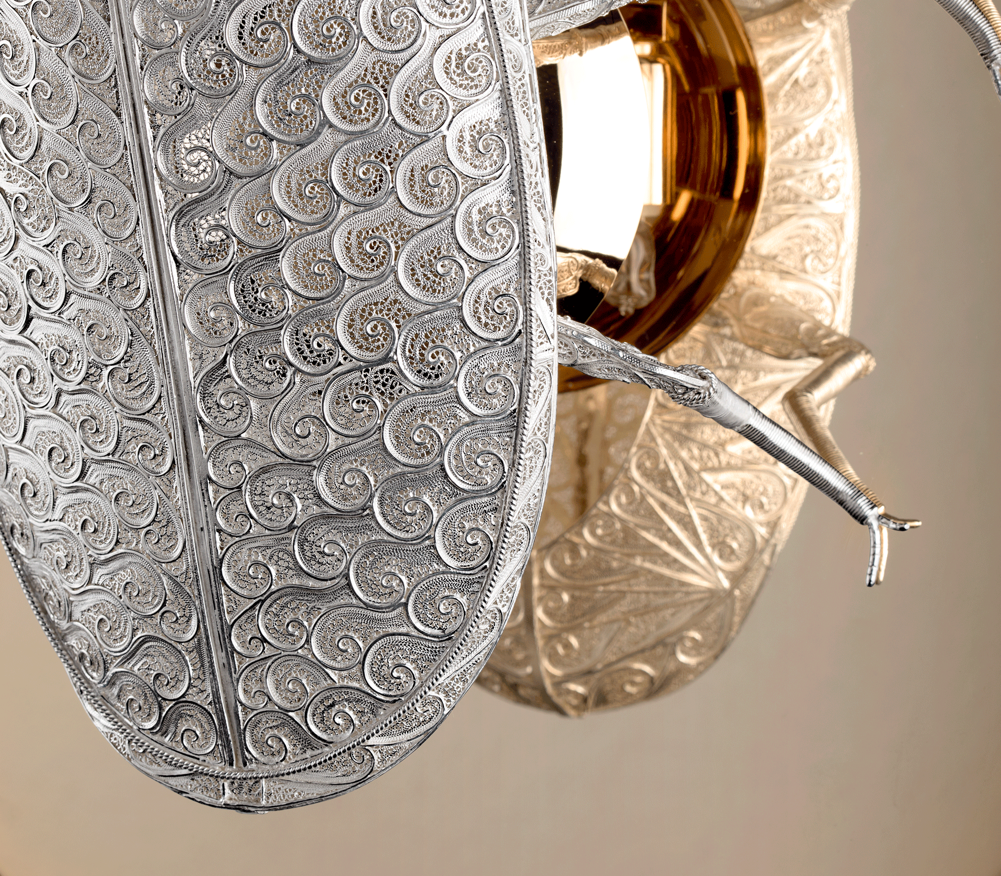 Filigree Lucanus Sconce