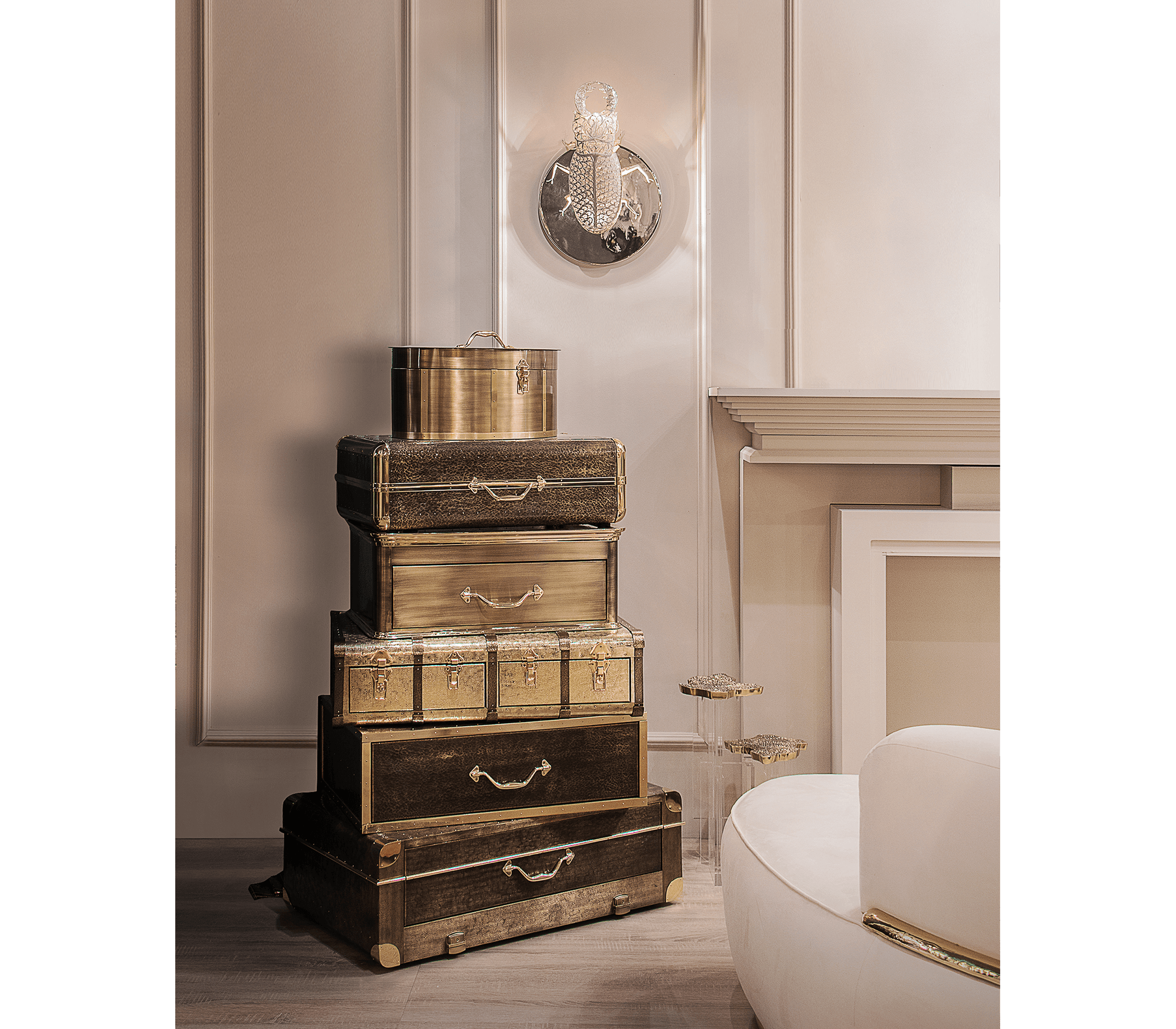 Filigree Lucanus Sconce