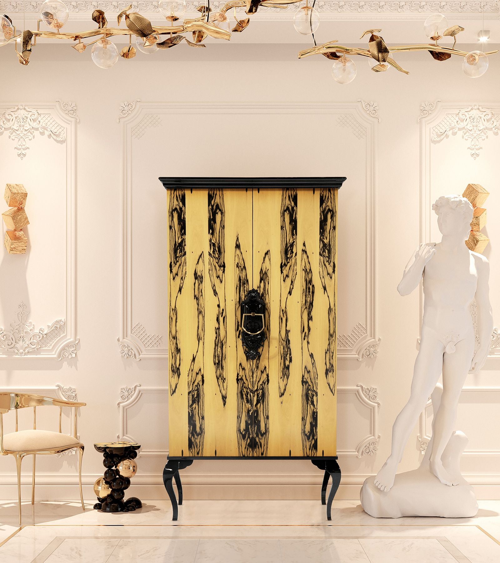 Gugugenheim Ebony Royal Cabinet