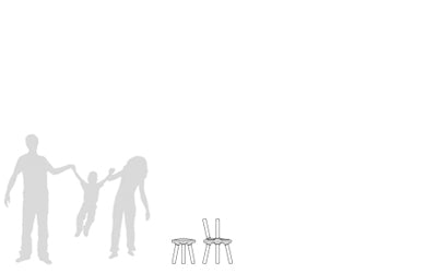 Illusion White Bear Stool