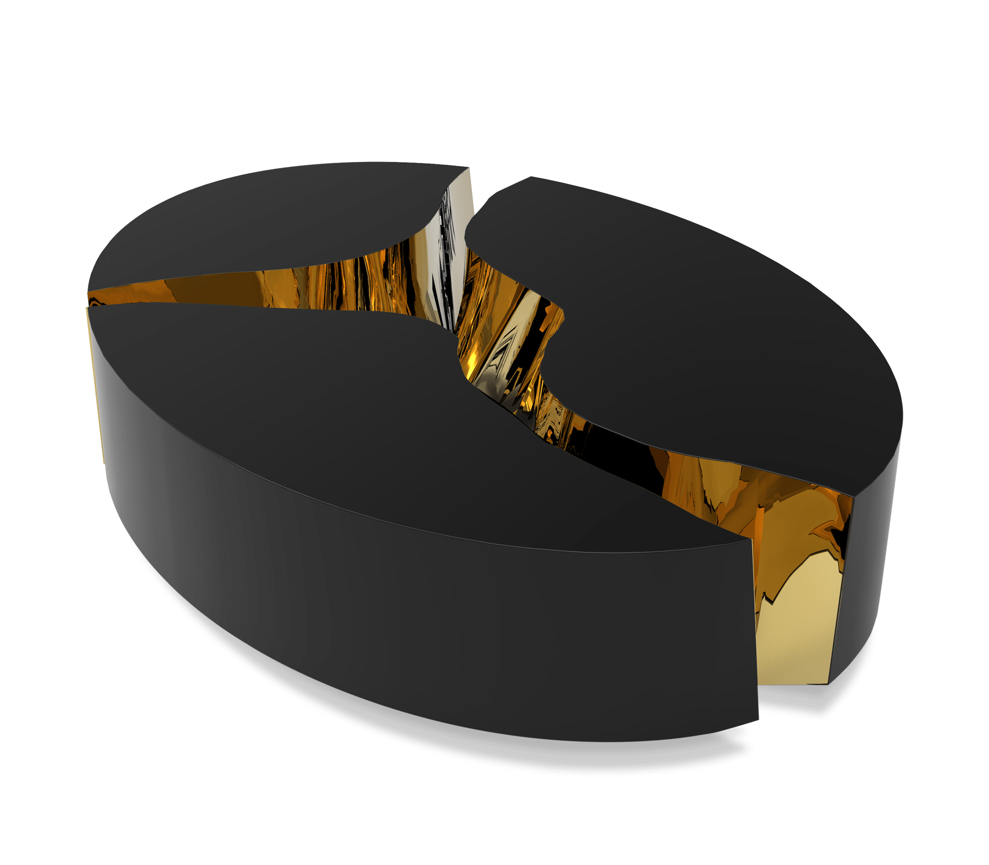 Lapiaz Oval Center Table