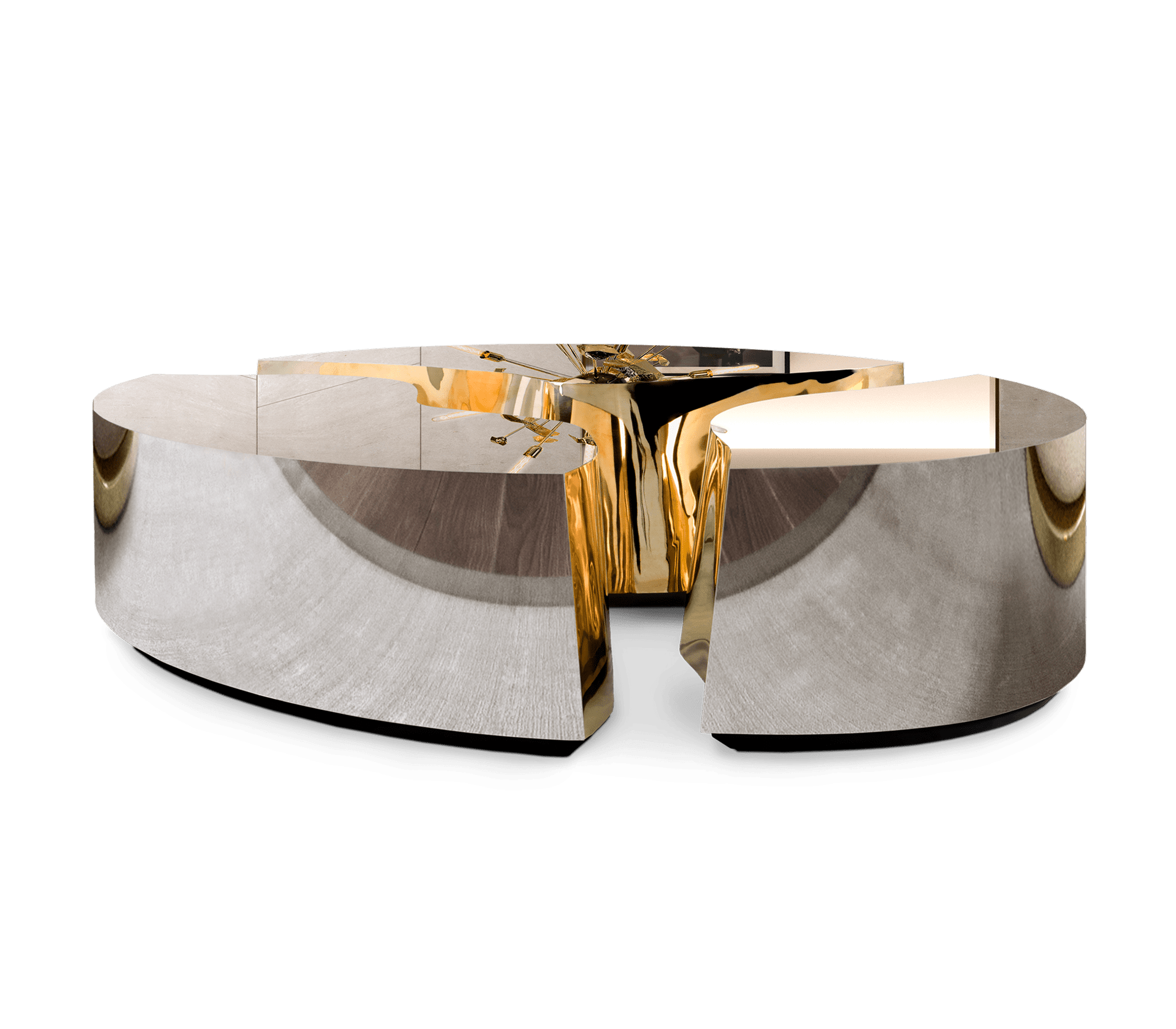 Lapiaz Oval Center Table