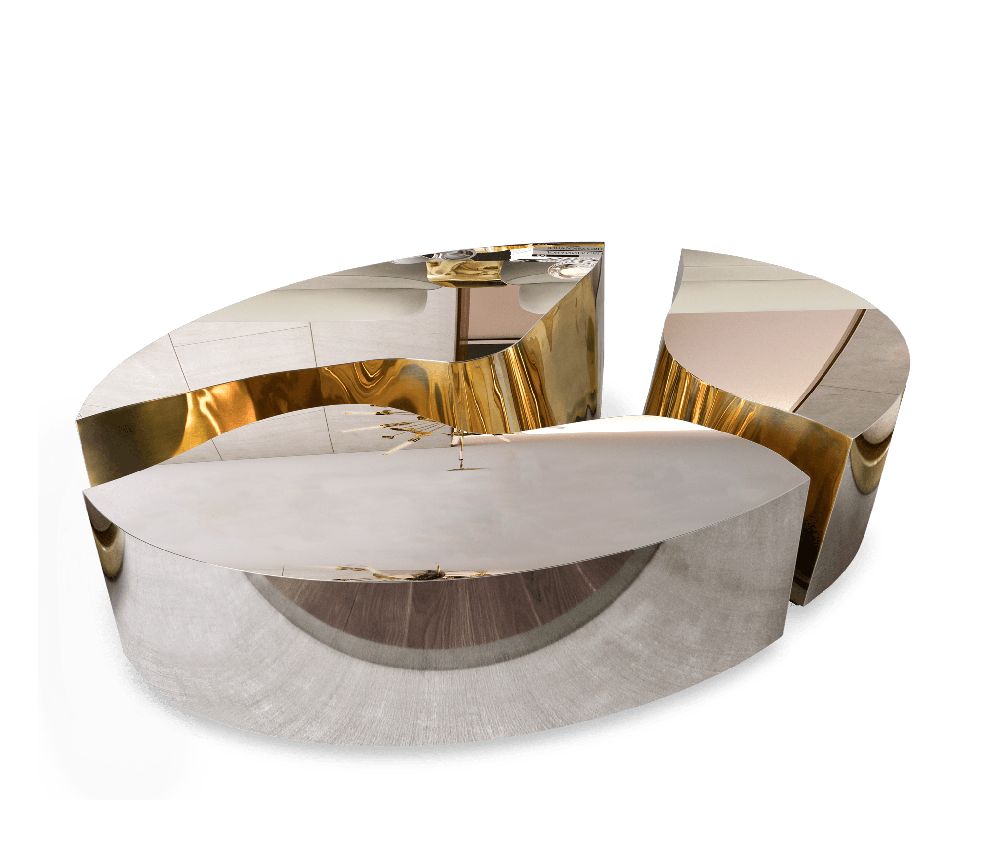 Lapiaz Oval Center Table