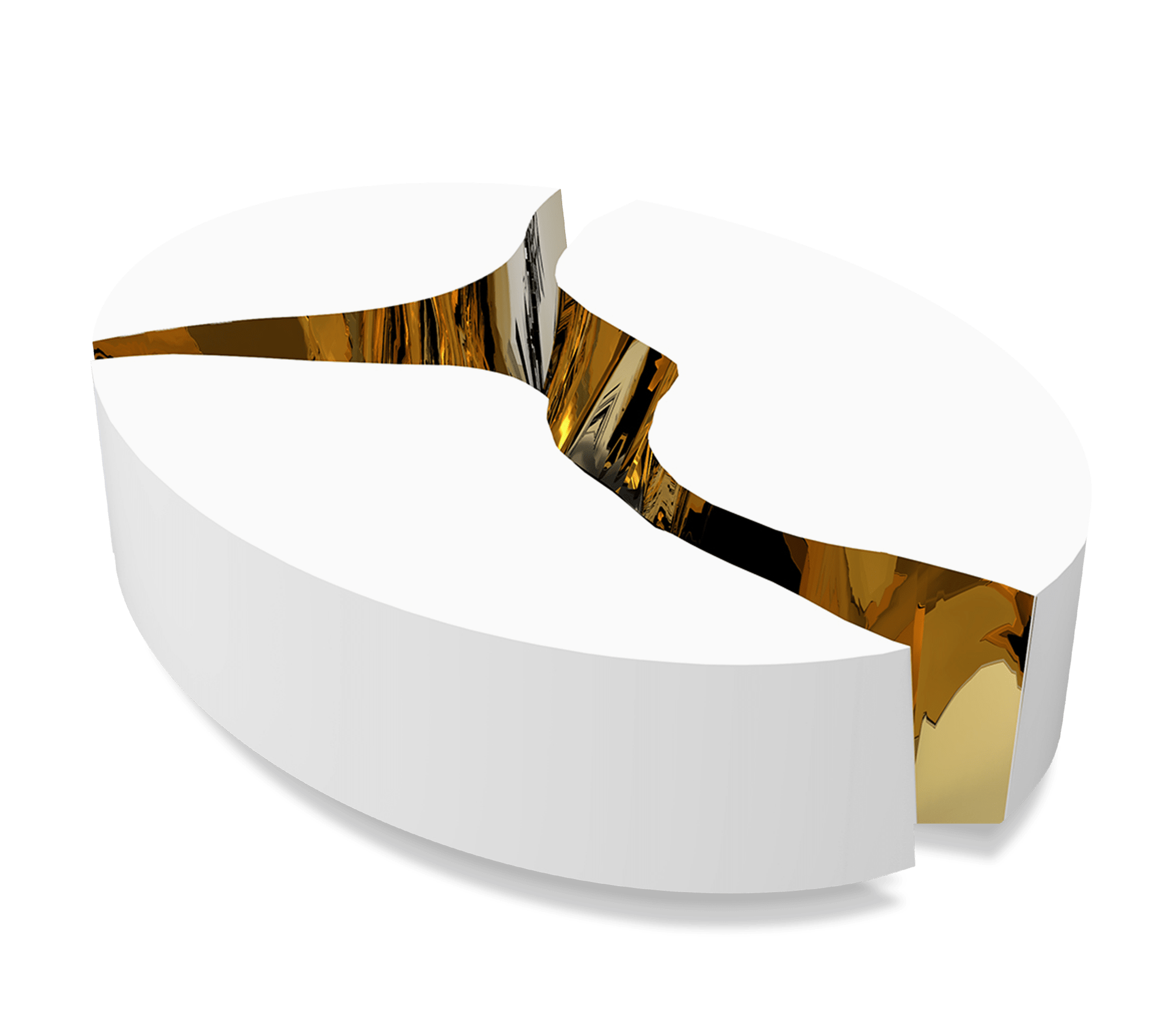 Lapiaz Oval Center Table