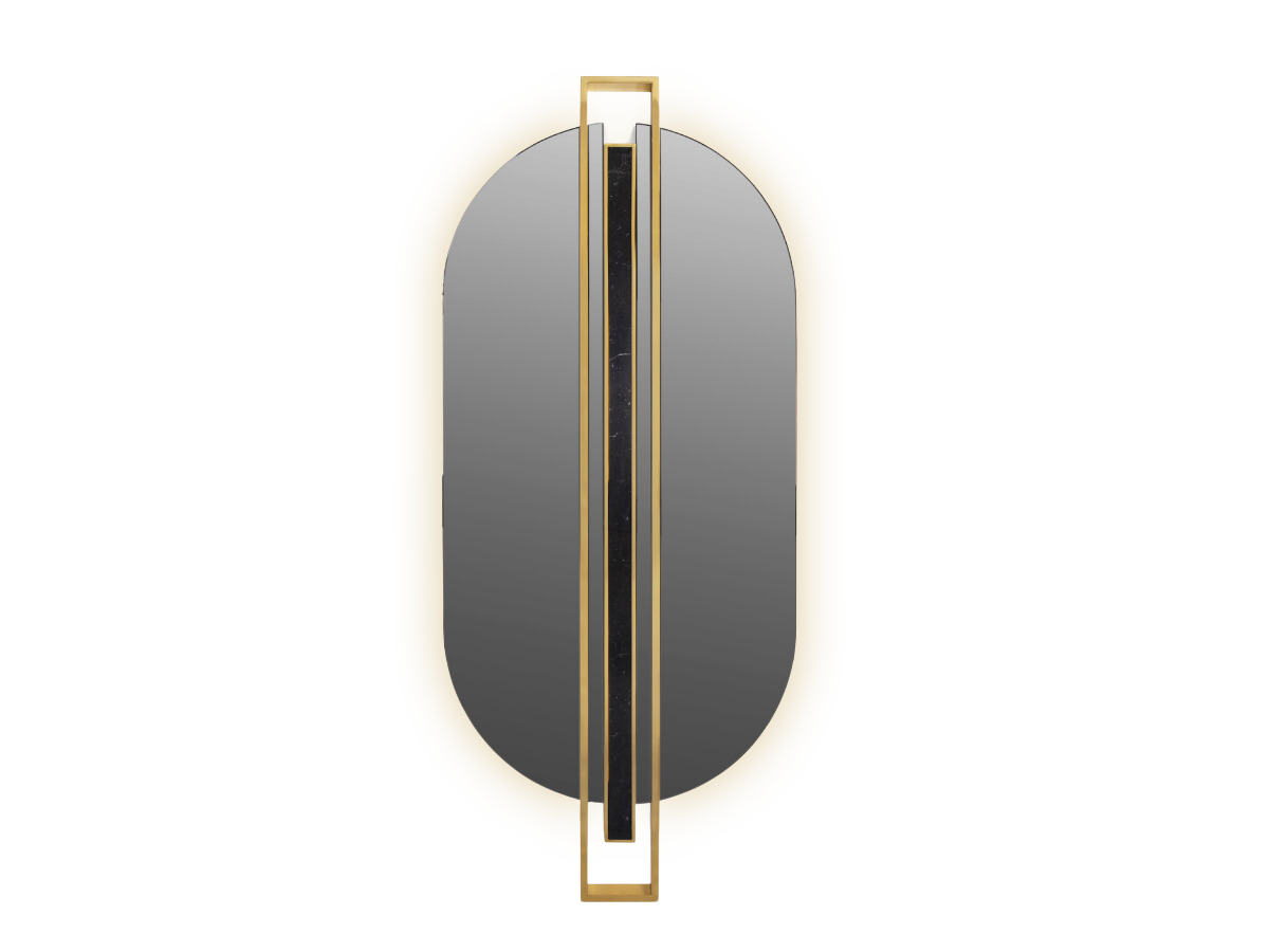 Shield Oval Mirror