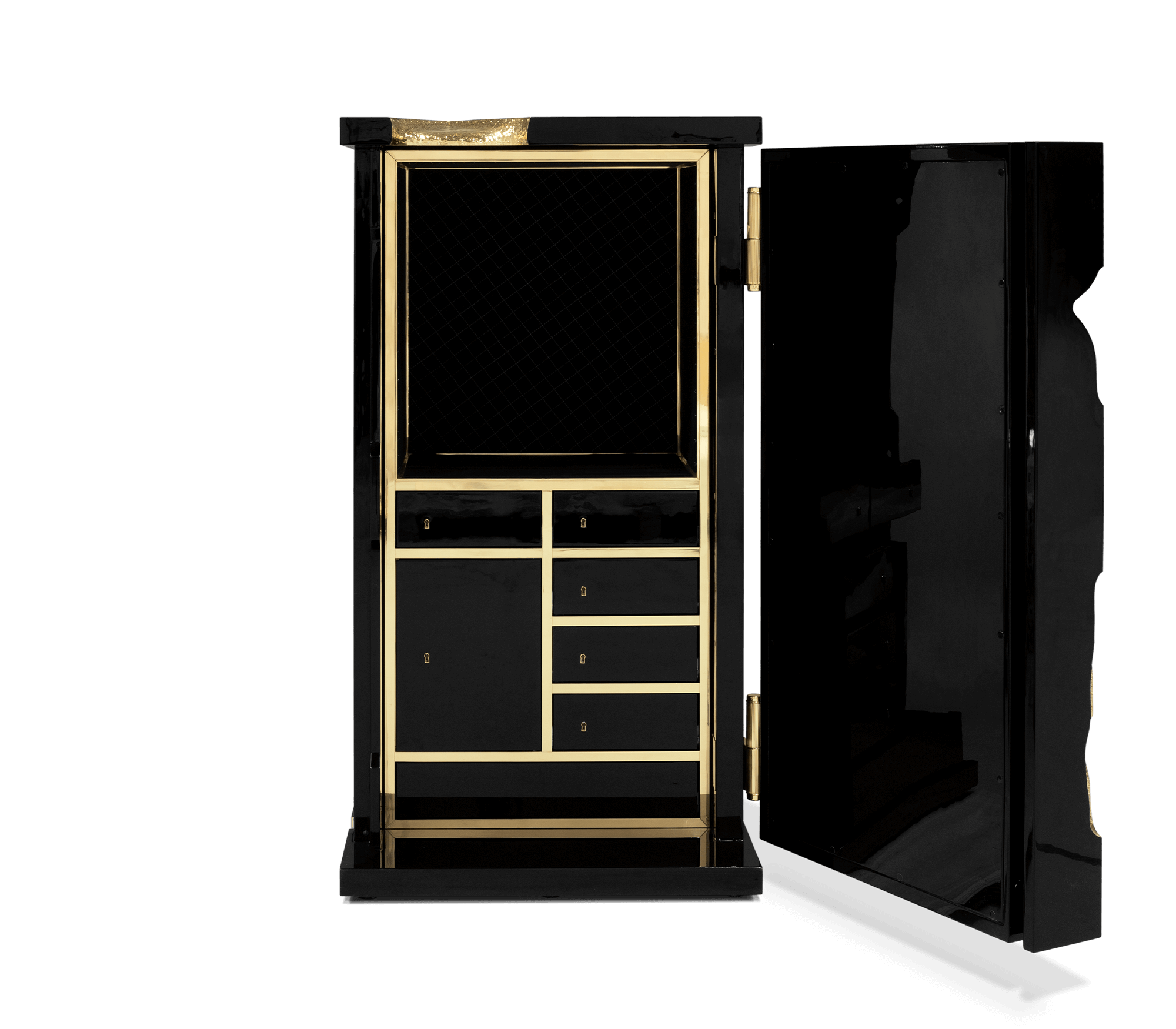 Millionaire Black Gold Luxury Safe