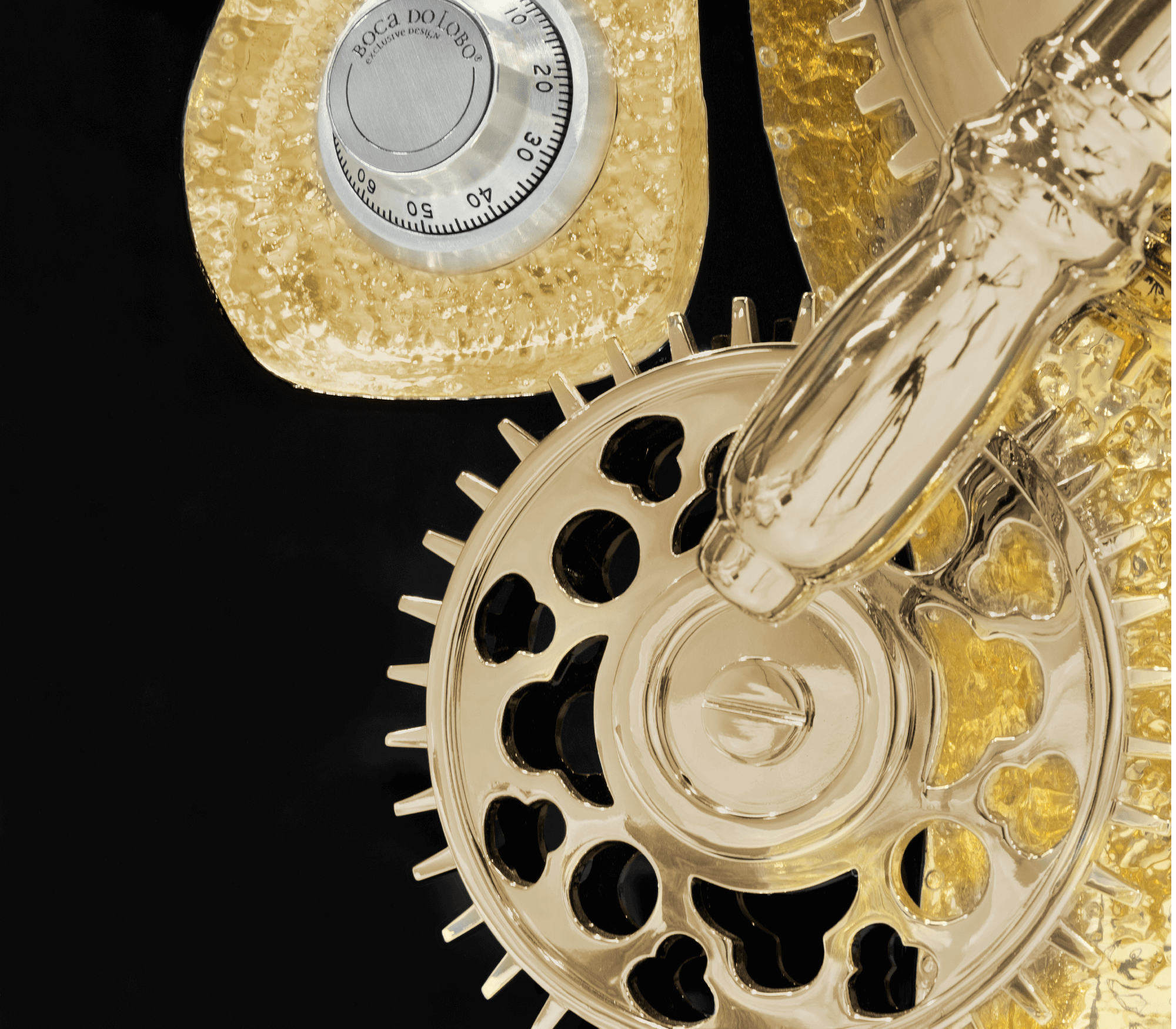 Millionaire Black Gold Luxury Safe