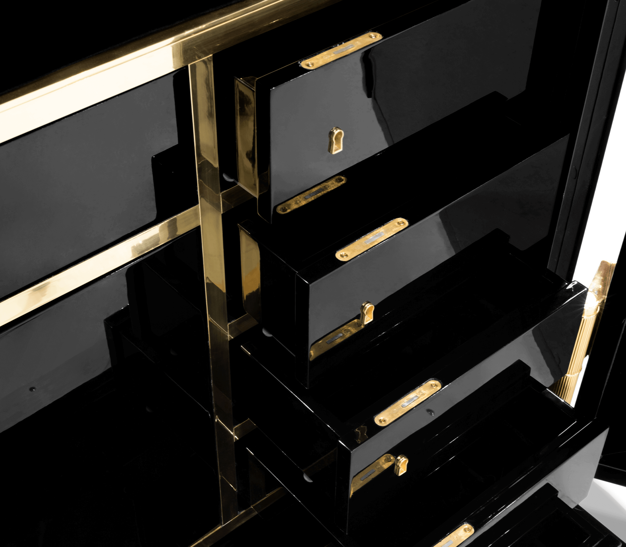 Millionaire Black Gold Luxury Safe