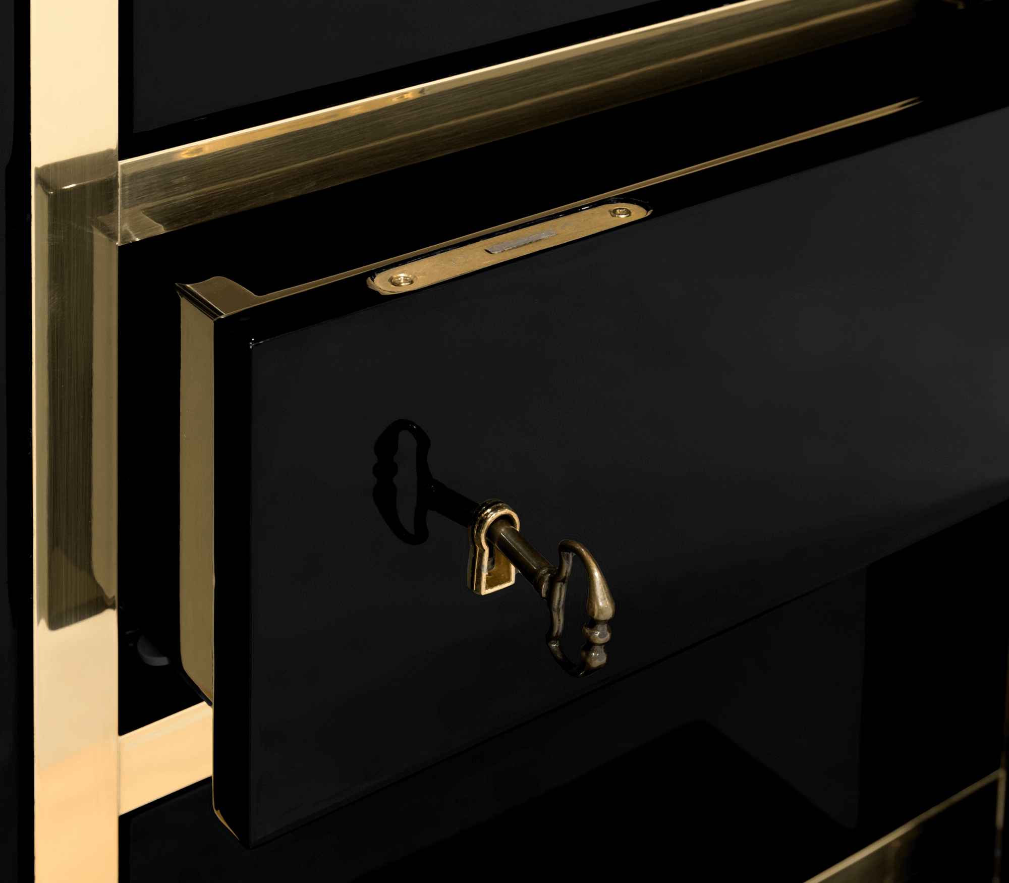 Millionaire Black Gold Luxury Safe