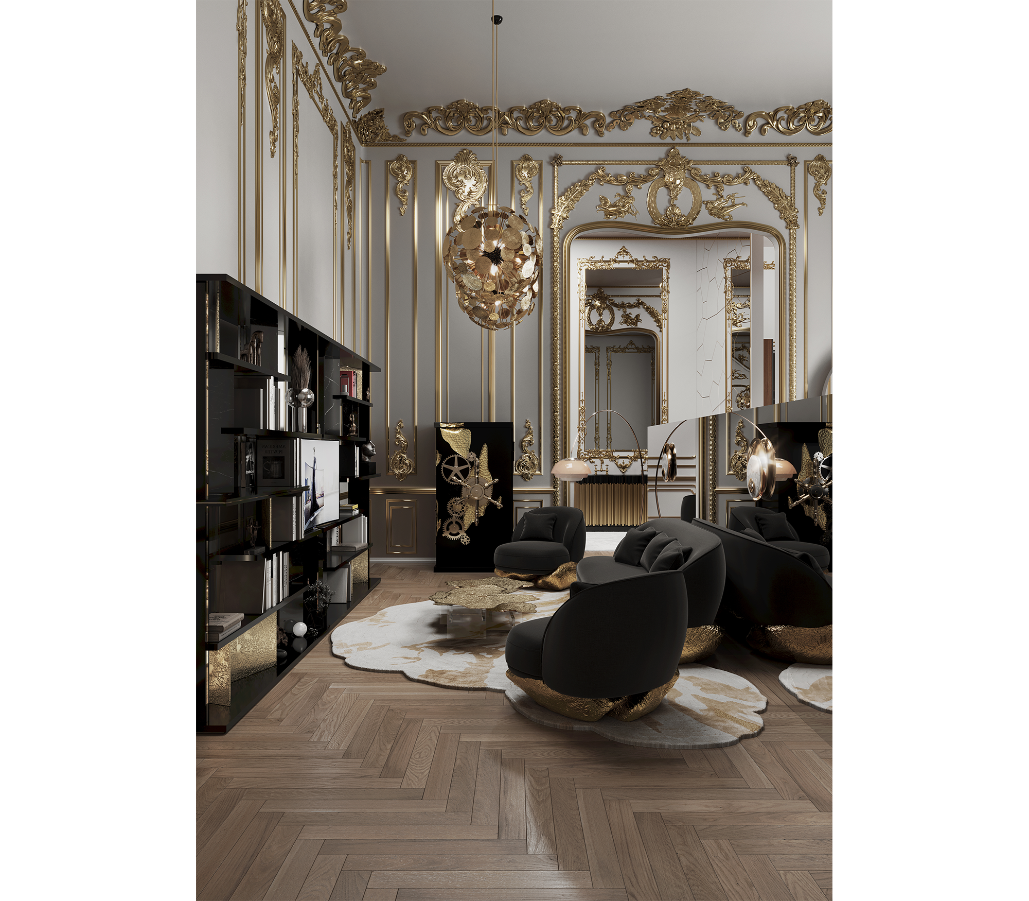 Millionaire Black Gold Luxury Safe