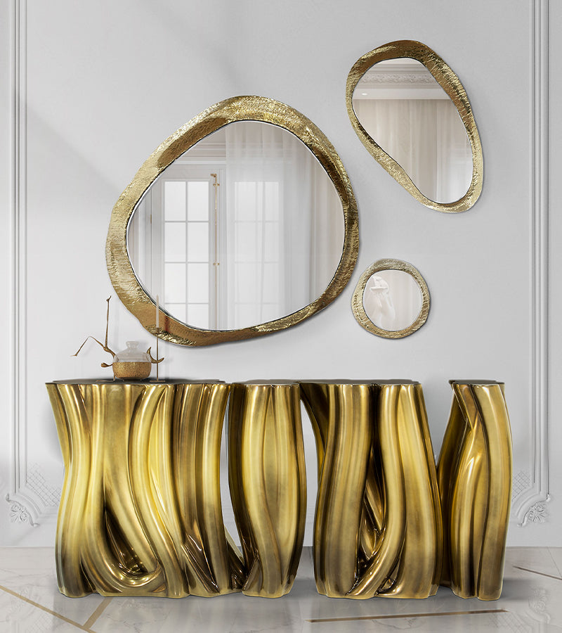 Monochrome Gold Side Board