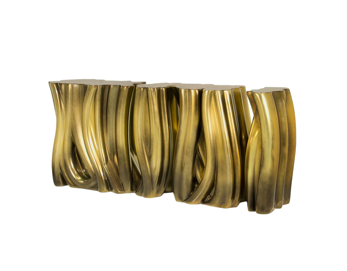 Monochrome Gold Side Board