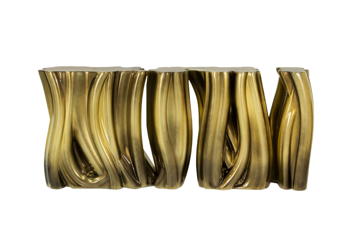 Monochrome Gold Side Board