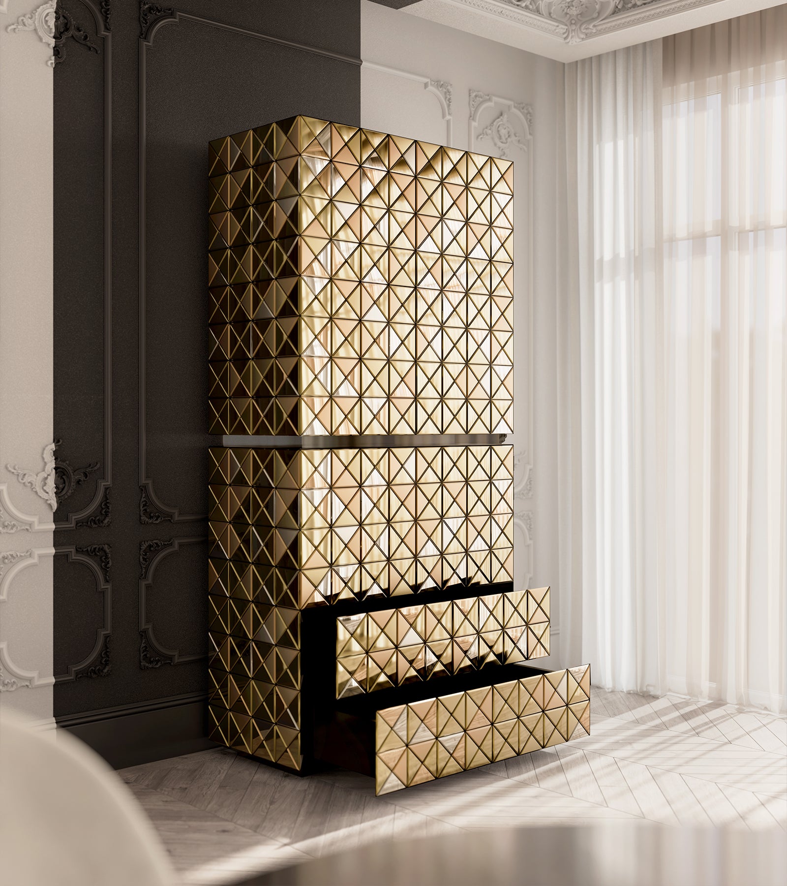 Pixel Anodized Cabinet