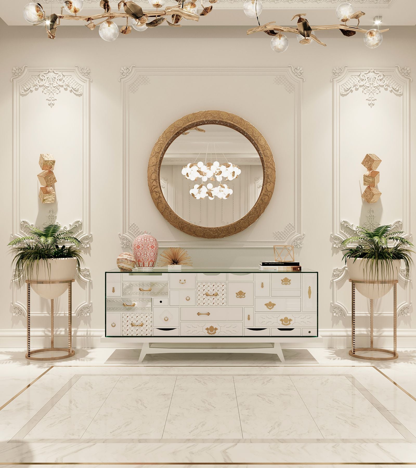 Ring Filigree Mirror