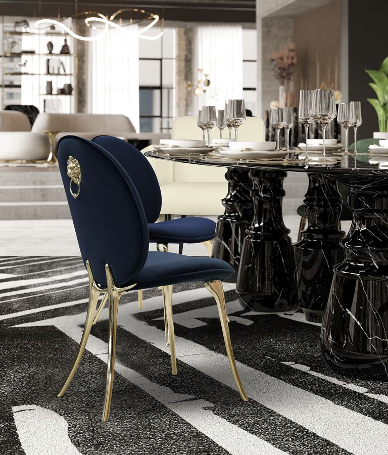 Soleil Blue Dining Chair