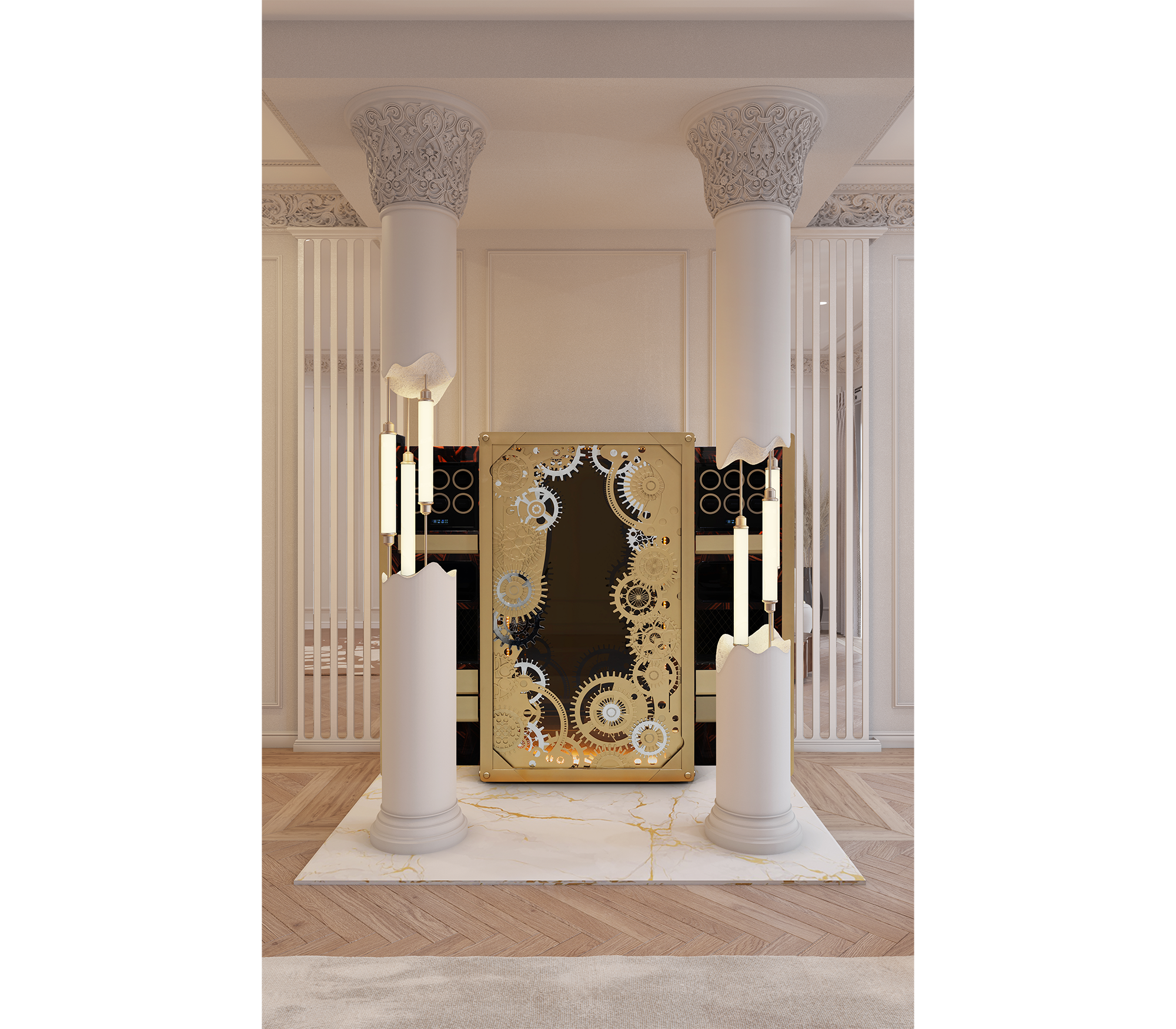 Baron Matte Champagne Luxury Safe